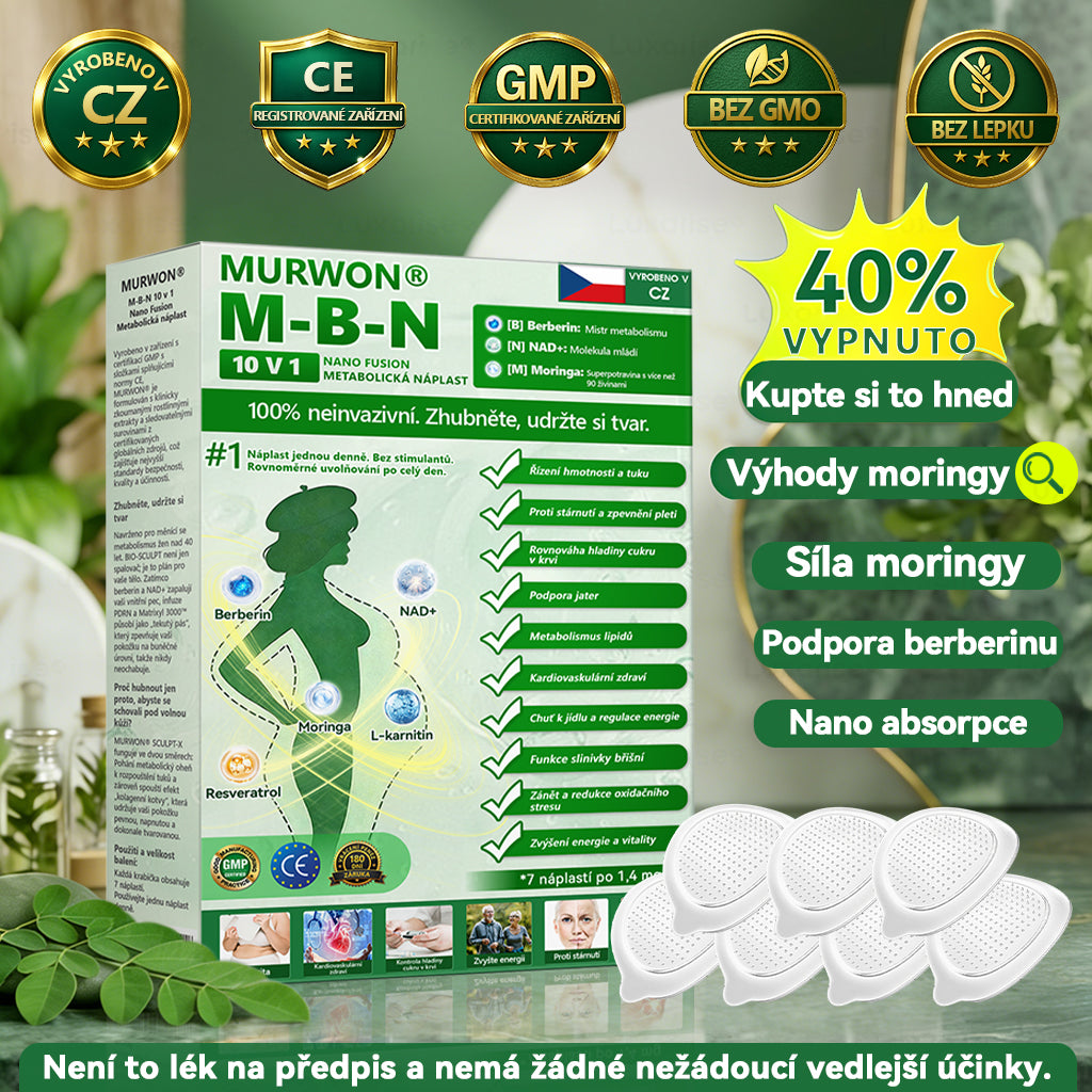 𝗖𝗘-𝗥𝗲𝗴𝗶𝘀𝐭𝐫𝐨𝐯𝐚𝐧é & 𝐆𝐌𝐏 𝐂𝐞𝐫𝐭𝐢𝐟𝐢𝐤𝐨𝐯á𝐧𝐨 👩‍⚕️ |  𝐌𝐔𝐑𝓦𝐎𝙉® 𝑴-𝑩 -𝙉 𝟭𝟬-in-𝟏 𝙉𝒂𝒏𝙤 𝑭𝒖𝒔𝒊𝙤𝙣 𝐌𝐞𝐭𝐚𝐛𝐨𝐥𝐢𝐜𝐤ý 𝐏𝐚𝐭𝐜𝐡 | ✅ 𝗣𝗼𝗱𝗽𝗼ř𝗲𝗻𝗼 𝘃ě𝗱𝗼𝘂 | 𝟭𝟬-𝗶𝗻-𝟭 𝗳𝗼𝗿𝗺𝘂𝗹𝗮 | 𝗩ý𝘀𝗹𝗲𝗱𝗸𝘆 𝘇𝗮 𝟳 𝗱𝗻í