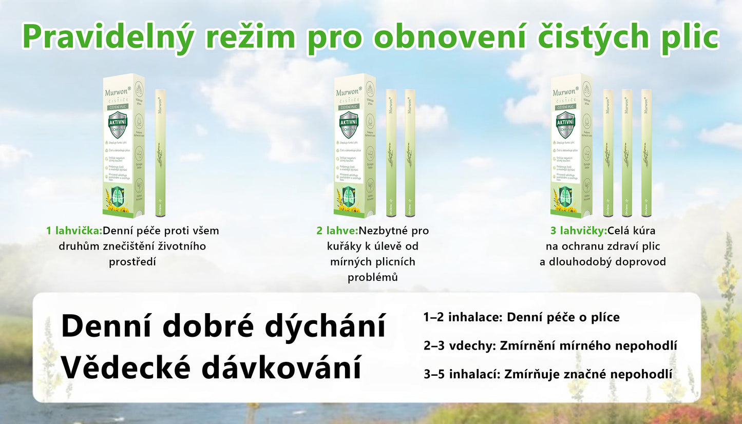 🇨🇿 Vysoce kvalitní český produkt s doručením po celé ČR 🏠 Murwon® bylinný inhalátor pro očistu plic 🍊(👨‍⚕️ Účinná pomoc při: kašli, bolesti v krku, dušnosti, zahlenění, ucpaném nosu, zánětu průdušek, alergických příznacích a plicních potížích) ❤️