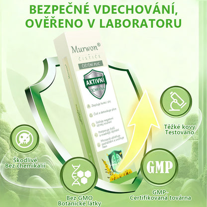 🇨🇿 Vysoce kvalitní český produkt s doručením po celé ČR 🏠 Murwon® bylinný inhalátor pro očistu plic 🍊(👨‍⚕️ Účinná pomoc při: kašli, bolesti v krku, dušnosti, zahlenění, ucpaném nosu, zánětu průdušek, alergických příznacích a plicních potížích) ❤️