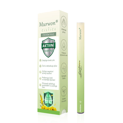 🇨🇿 Vysoce kvalitní český produkt s doručením po celé ČR 🏠 Murwon® bylinný inhalátor pro očistu plic 🍊(👨‍⚕️ Účinná pomoc při: kašli, bolesti v krku, dušnosti, zahlenění, ucpaném nosu, zánětu průdušek, alergických příznacích a plicních potížích) ❤️