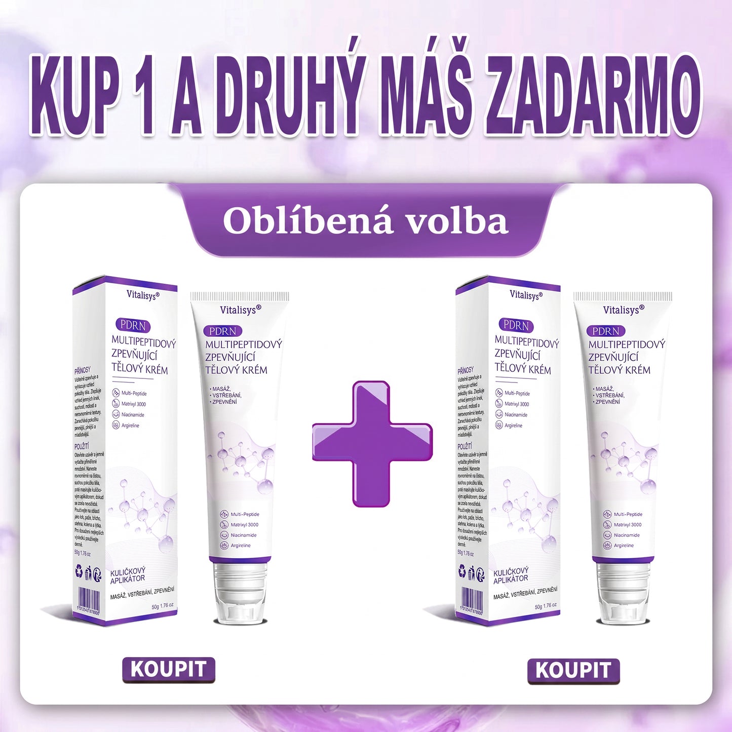 Doporučováno dermatology🥇 | 🍍Vitalisys® PDRN Multi-Peptidový masážní tělový krém – Proti stárnutí, hydratační, zpevňující, regenerační, sjednocující, proti akné a skvrnám, na odstraňování bradavic a mateřských znamének, pro úlevu při lupénce.❤️
