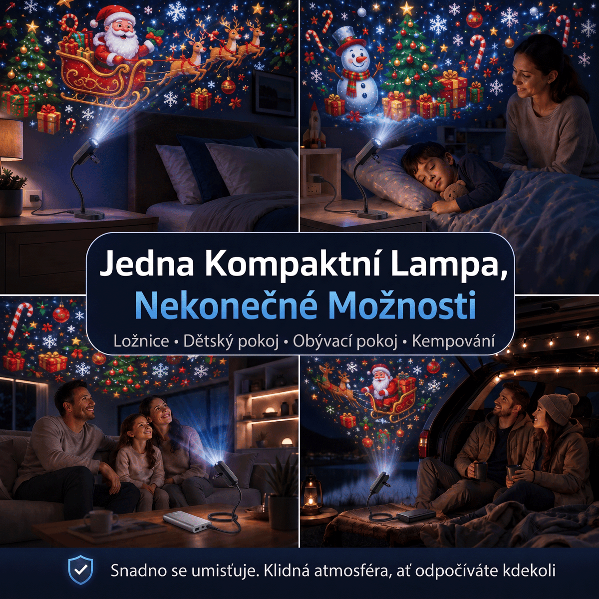 𝐕á𝐧𝐨č𝐧í 𝐞𝐝𝐢𝐜𝐞🎄 | 🏆𝐋𝐄𝐅𝐔𝐍®  INTELIGENTNÍ 5D VÁNOČNÍ PROJEKTOR NOVÉ GENERACE  🎅 Dynamické holografické světlo pro kouzelnou atmosféru domova