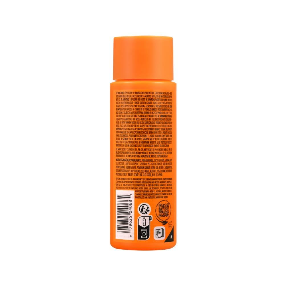 Real Techniques Miracle Deep Cleansing Gel, Šampon na čištění štětců a houbic na make-up, Vegan & Bez krutosti, 4 fl. oz./118 ml lahvička