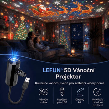 𝐕á𝐧𝐨č𝐧í 𝐞𝐝𝐢𝐜𝐞🎄 | 🎀𝐋𝐄𝐅𝐔𝐍®  INTELIGENTNÍ 5D VÁNOČNÍ PROJEKTOR NOVÉ GENERACE  🎅 Dynamické holografické světlo pro kouzelnou atmosféru domova