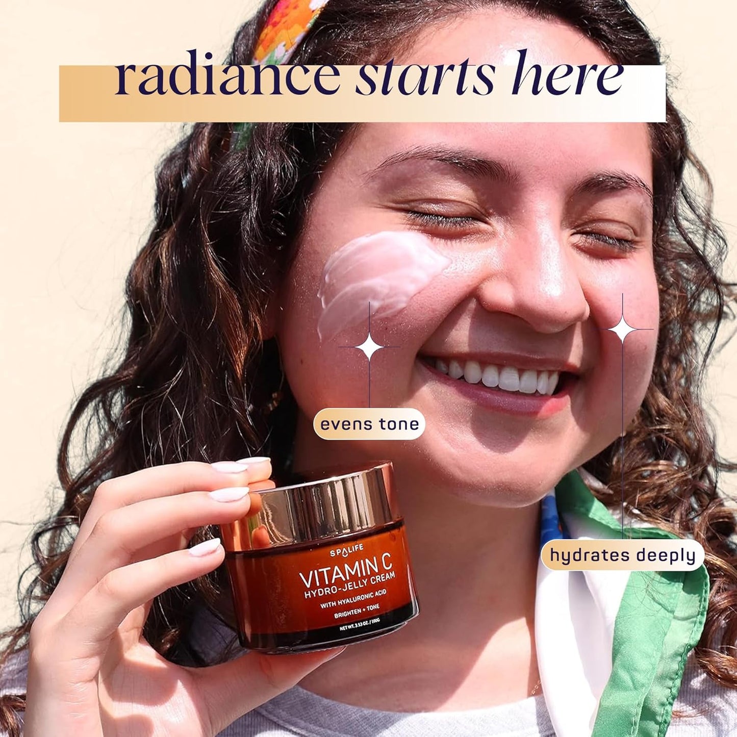 SpaLife Beauty Vitamin C Hydro - Jelly Hydratační Krém na Obličej s Hyaluronovou Kyselinou
