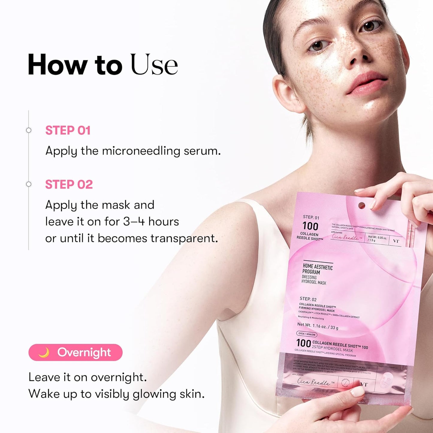 VT COSMETICS Reedle Shot 100 2-kroková hydrogelová maska