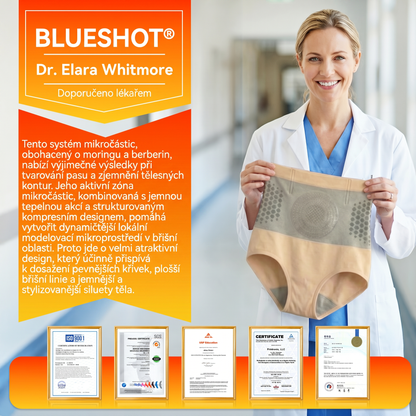 Oficiální značkový e-shop 👑 BLUESHOT® 2026 – Moringa & Berberin: Tvarující šortky 4 v 1 s mikročásticemi pro spalování tuků🧡